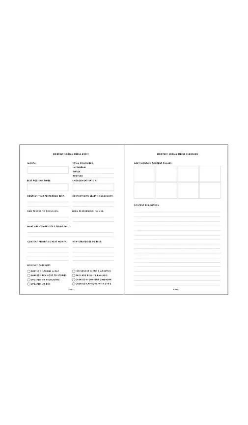 STIL Social Media Planner Insert 6 Ring | Thumbnail 2 STIL Social Media Planner Insert 6 Ring | Thumbnail 2