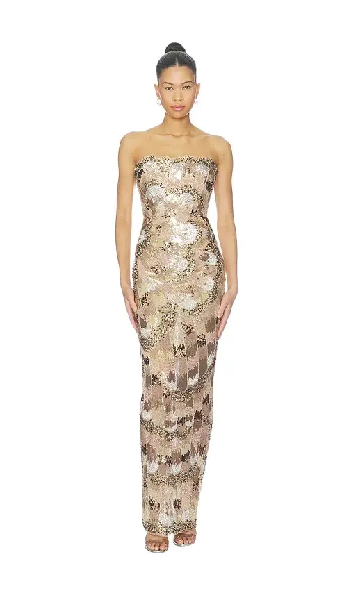 Strapless Embellished Maxi Dress Strapless Embellished Maxi Dress