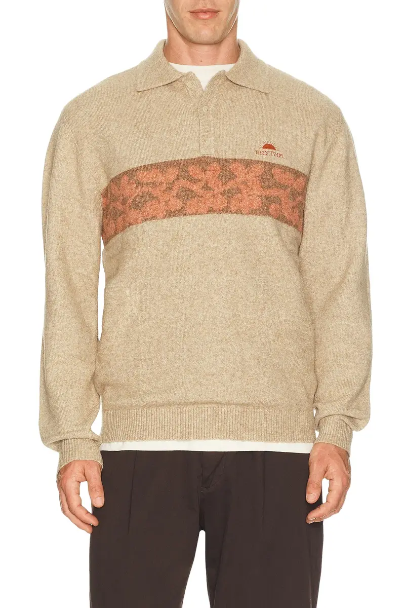 Rhythm Floragraph Knitted Polo