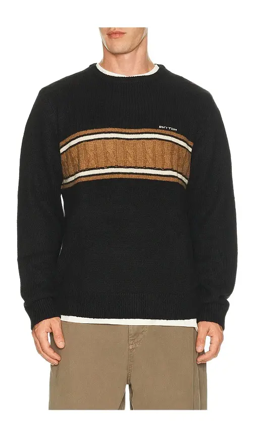 Rhythm Mohair Stripe Knit Sweater