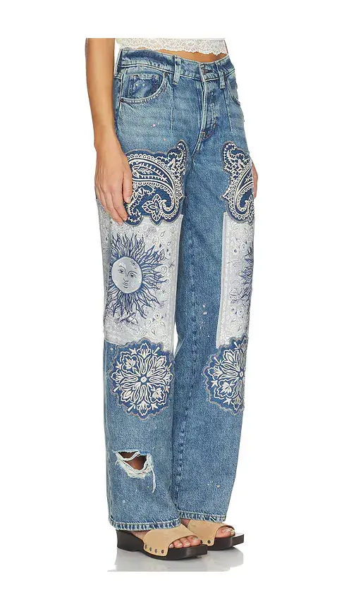 Free People x We The Free Reverie Patchwork Jean | Thumbnail 2 Free People x We The Free Reverie Patchwork Jean | Thumbnail 2