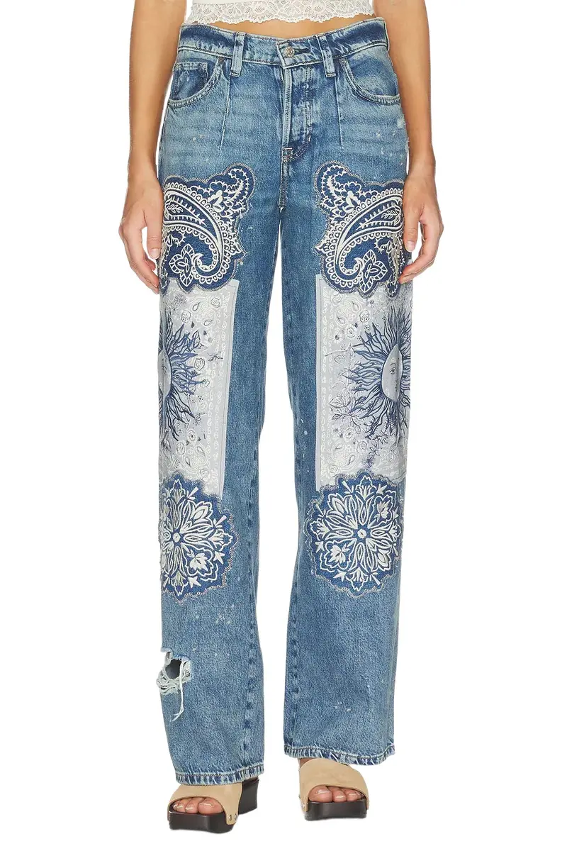 x We The Free Reverie Patchwork Jean