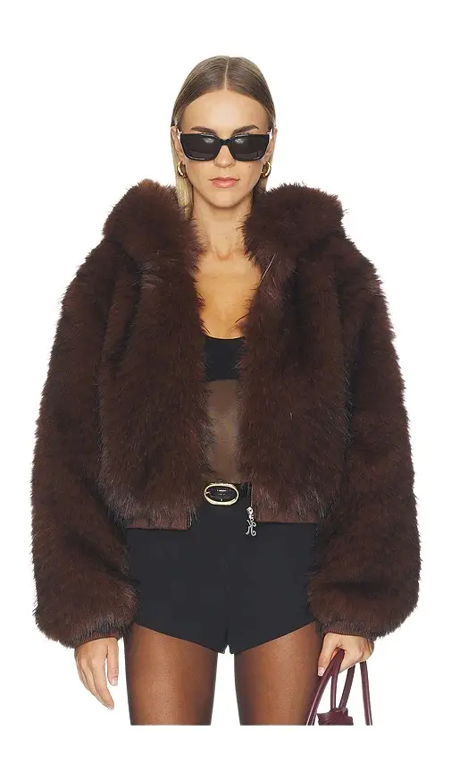 Kim Shui Hooded Faux Fur Jacket
