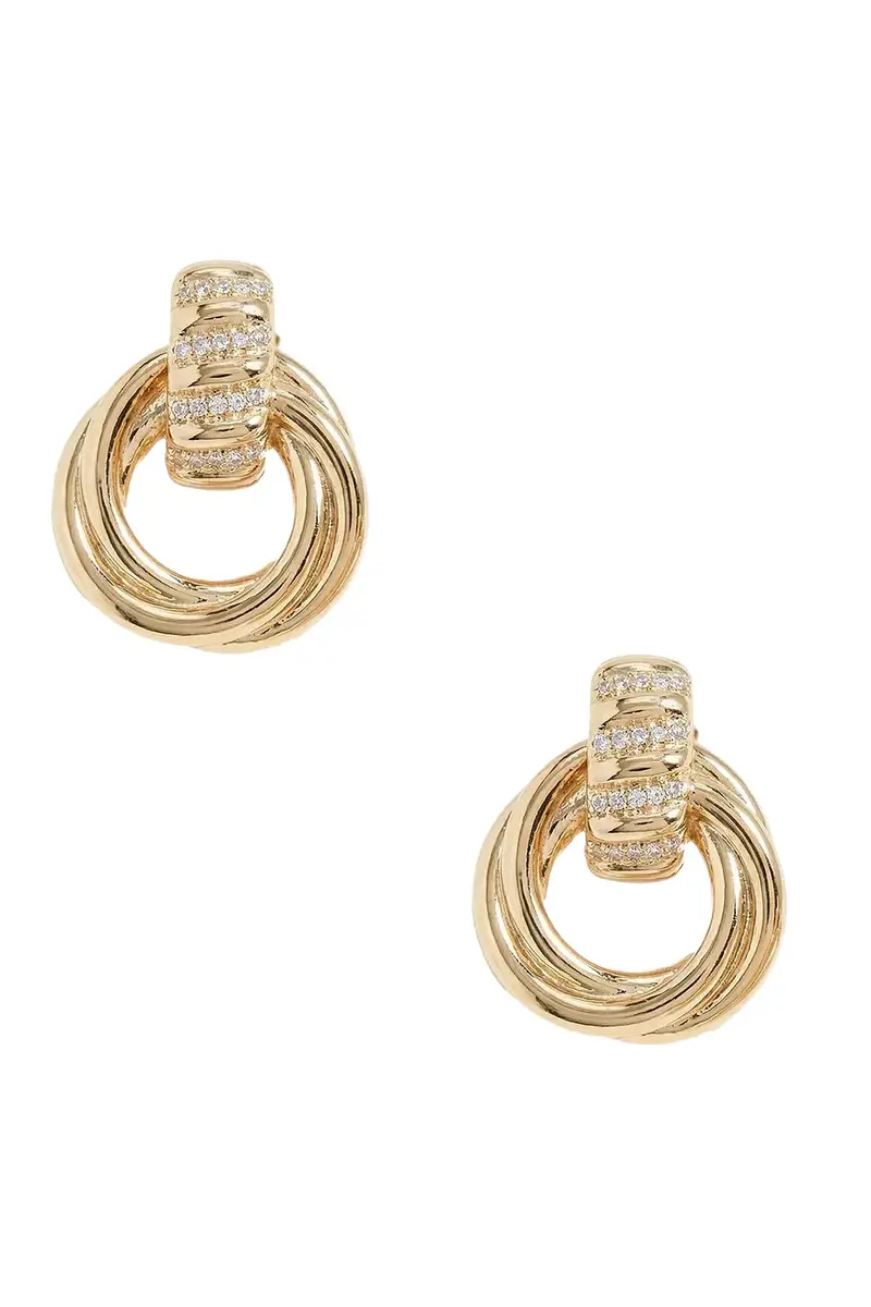 The Margaux Stone Knot Earrings The Margaux Stone Knot Earrings