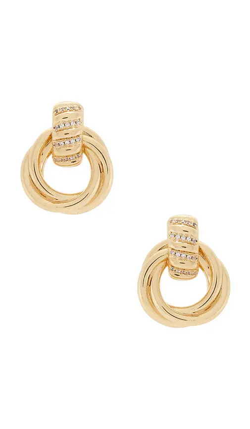 The M Jewelers NY The Margaux Stone Knot Earrings