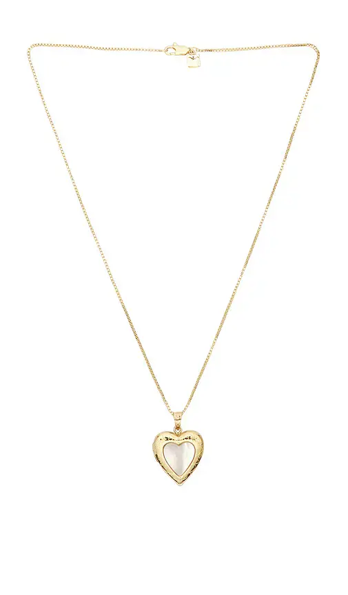 The M Jewelers NY The Pearl Heart Photo Locket