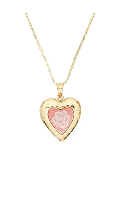 The M Jewelers NY The Pink Rose Photo Locket Necklace | Thumbnail 2 The M Jewelers NY The Pink Rose Photo Locket Necklace | Thumbnail 2