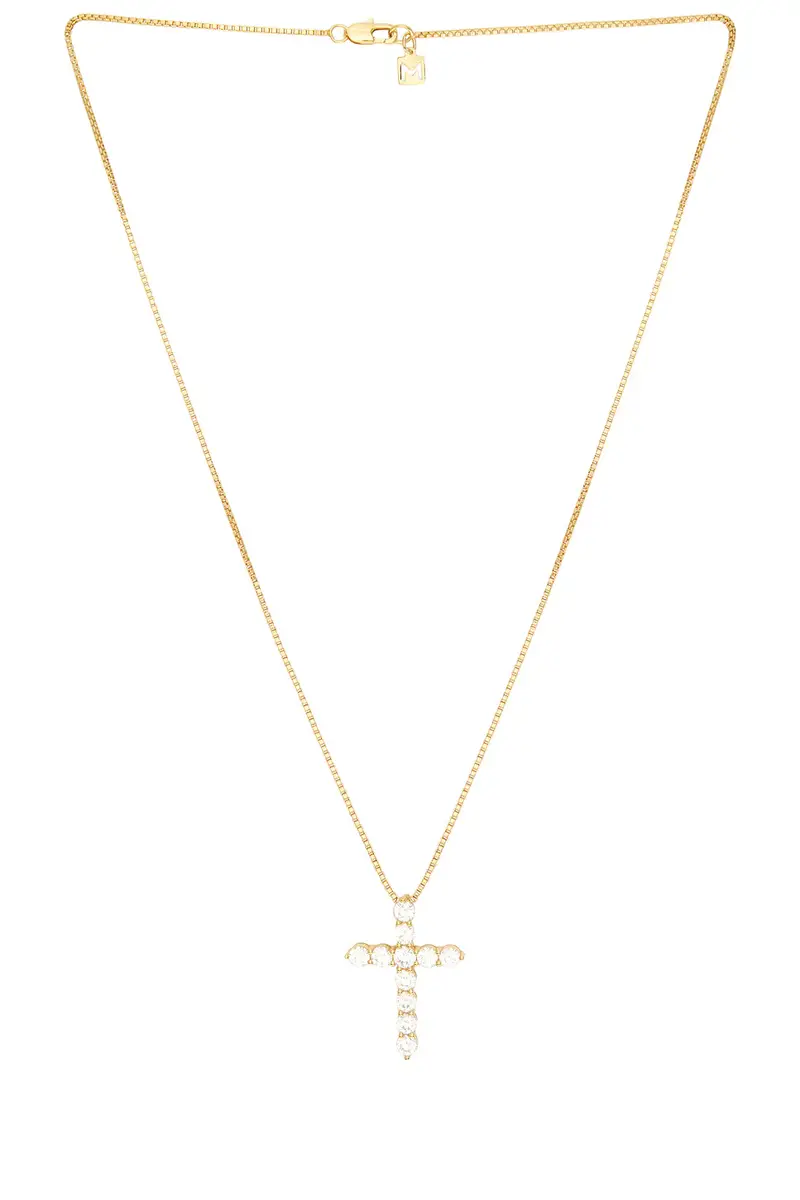 The M Jewelers NY The Bella Pave Cross Pendant Necklace