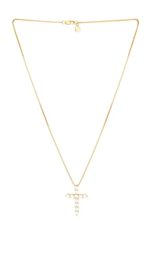 The M Jewelers NY The Bella Pave Cross Pendant Necklace