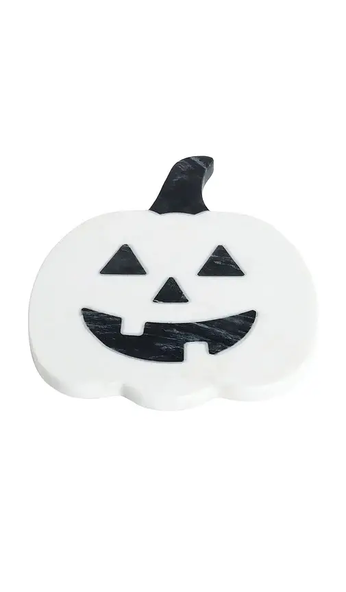 Poppy Lane Halloween Pumpkin Marble Charcuterie Board