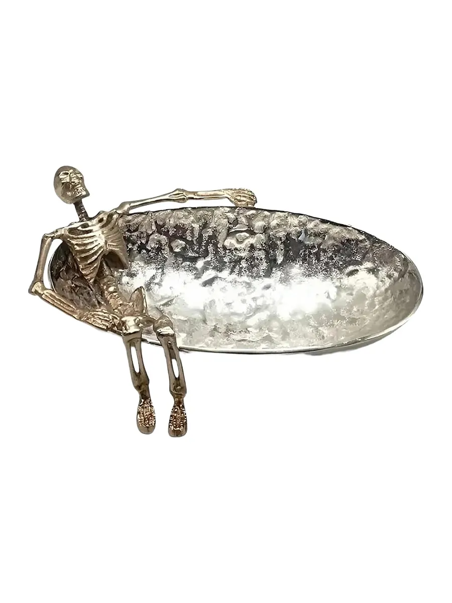 Poppy Lane Lounging Skeleton Bowl