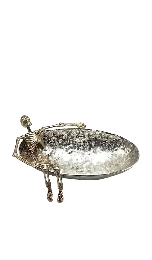 Poppy Lane Lounging Skeleton Bowl