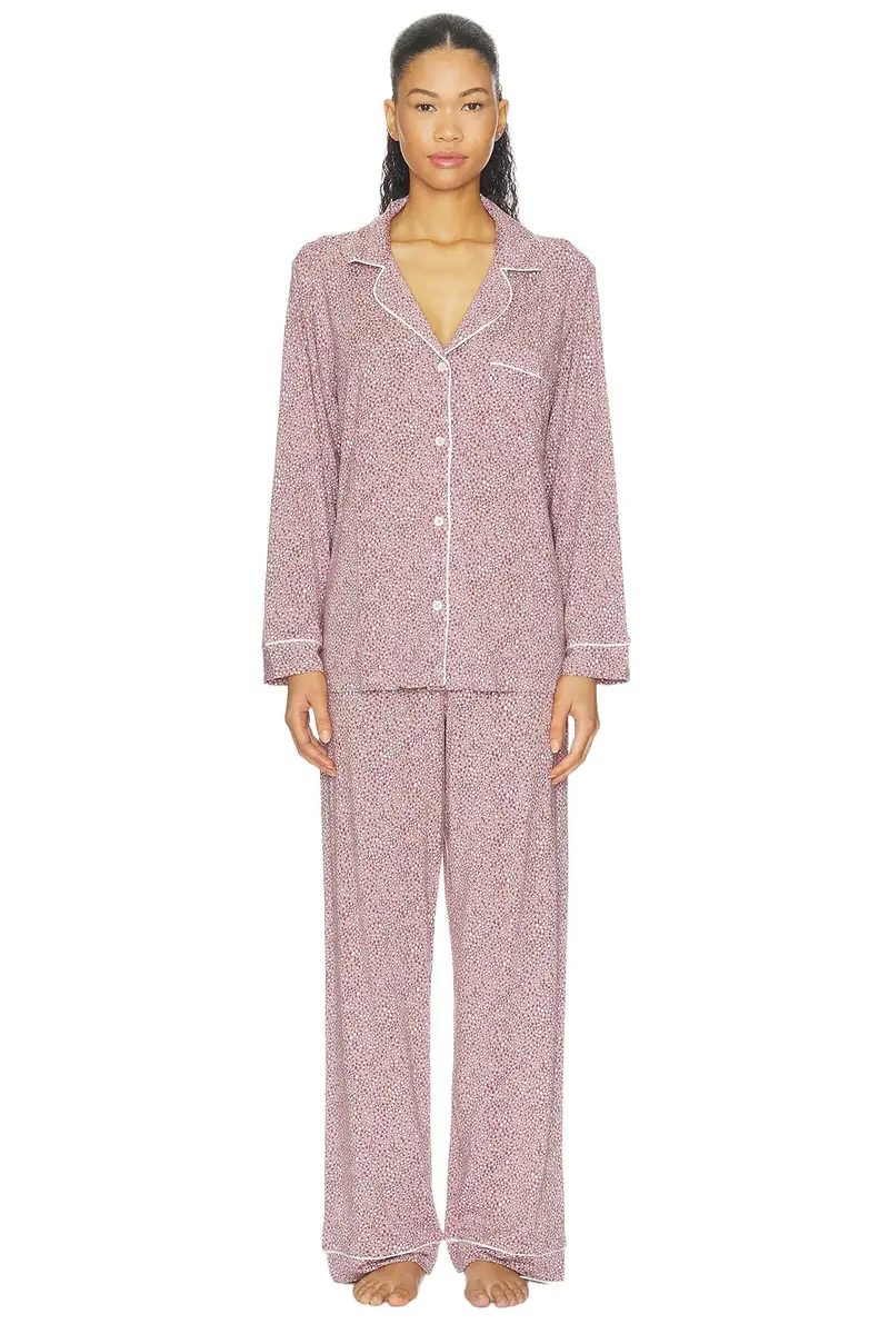Gisele Printed Long Pajama Set Gisele Printed Long Pajama Set