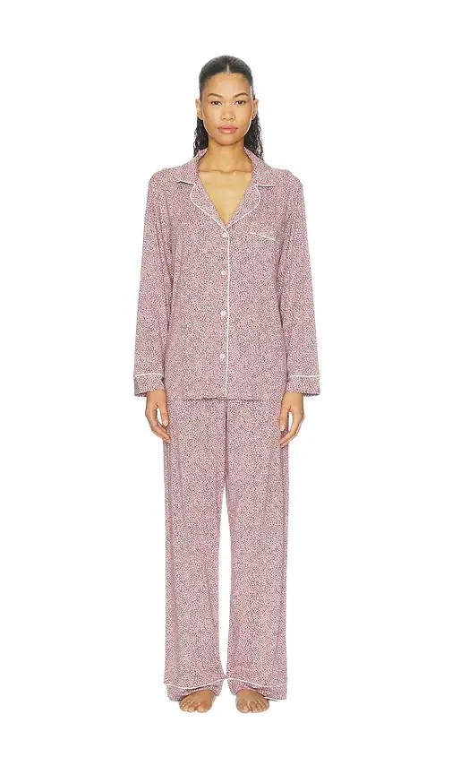 Eberjey Gisele Printed Long Pajama Set