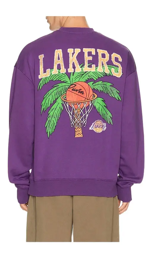 Duvin Design x Lakers Crew Fleece Sweatshirt