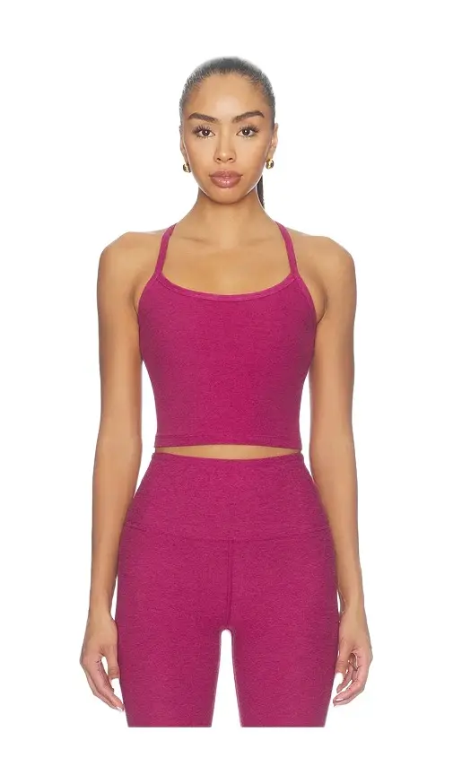 Spacedye Slim Racerback Cropped Tank Top Spacedye Slim Racerback Cropped Tank Top
