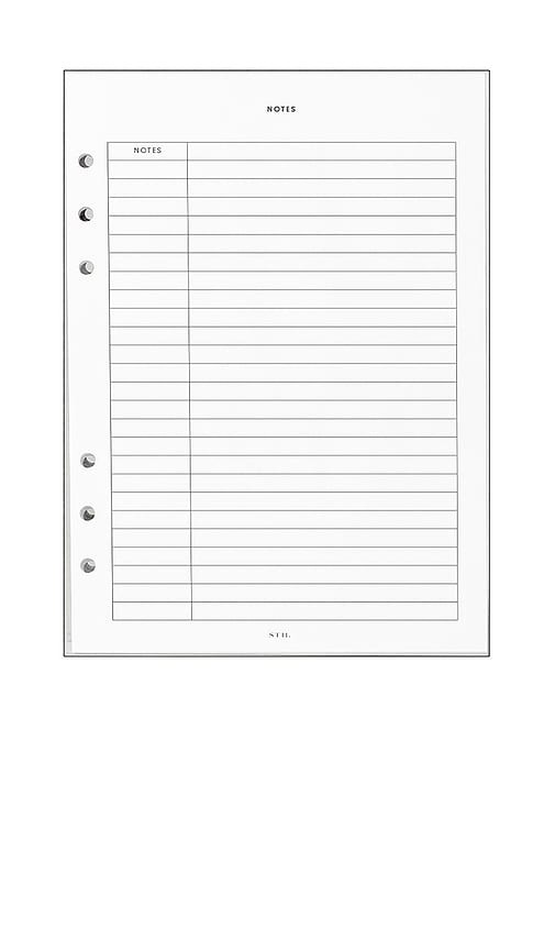 Notes Insert 6 Ring Notes Insert 6 Ring