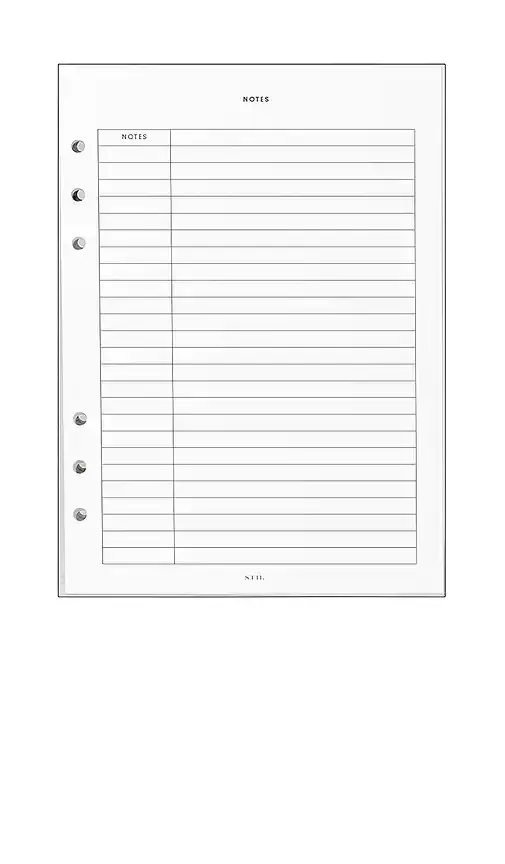 STIL Notes Insert 6 Ring