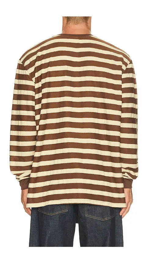 Rhythm Textured Stripe Long Sleeve Tee Shirt | Thumbnail 2 Rhythm Textured Stripe Long Sleeve Tee Shirt | Thumbnail 2