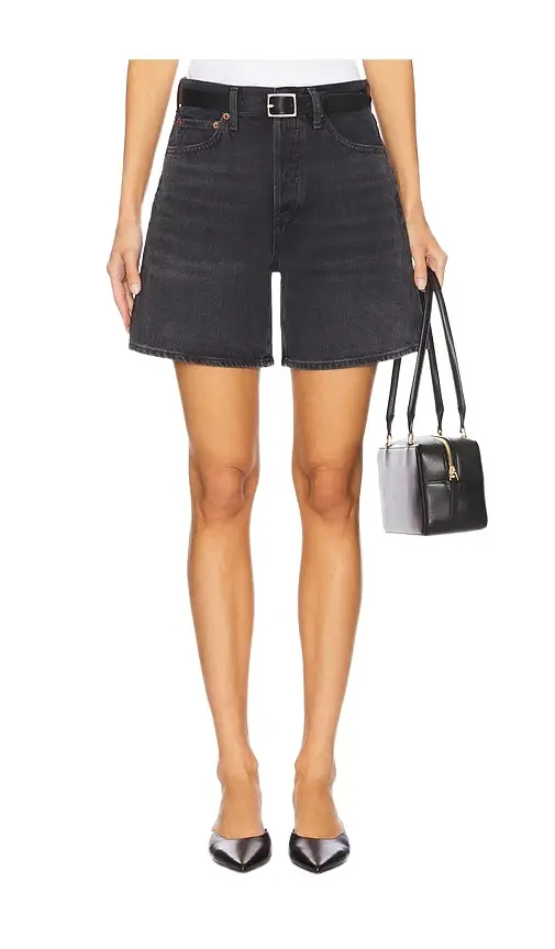 AGOLDE Dame High Rise Baggy Short