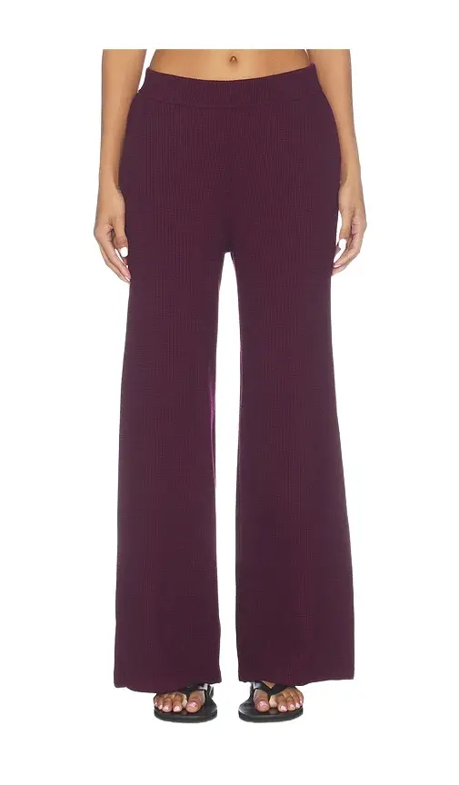 Beyond Yoga Rest Day Waffle Wide Leg Pant