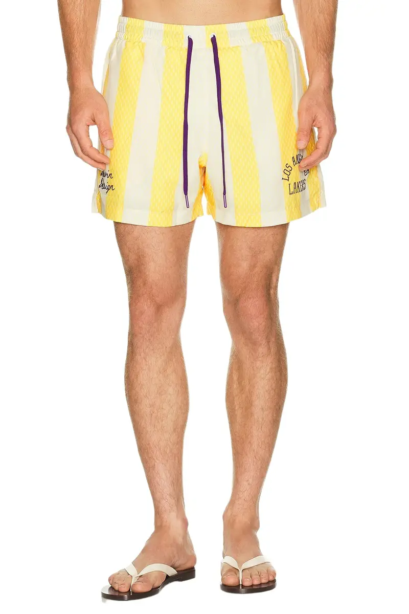 Duvin Design x Lakers Swim Trunk