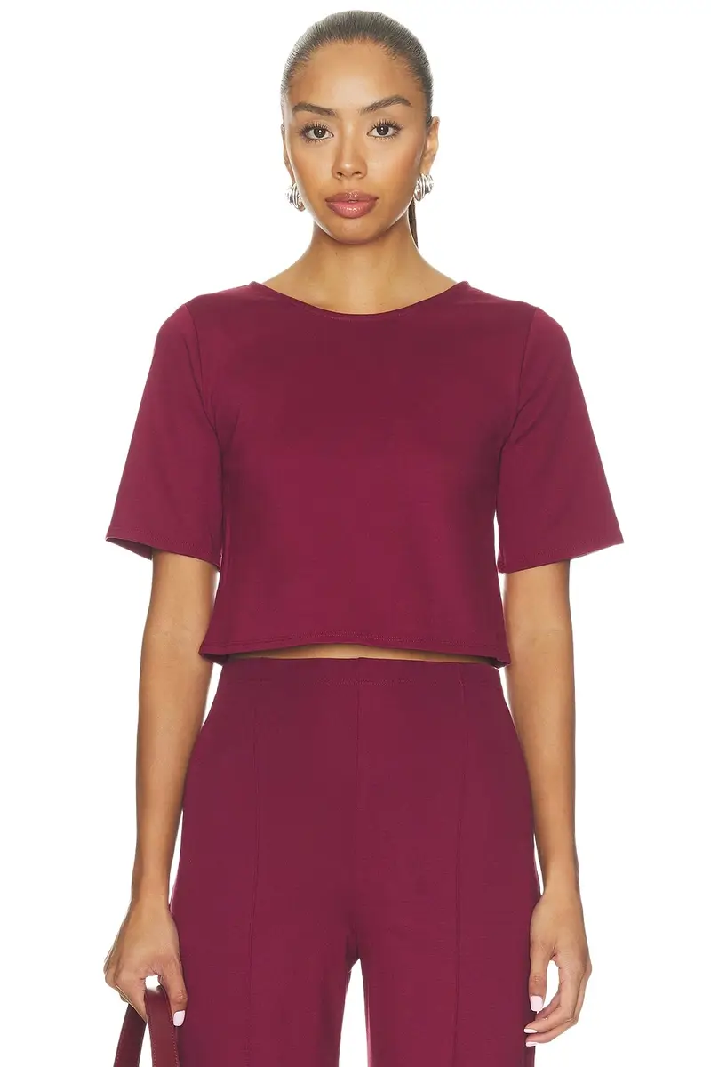 Ripley Rader Ponte Knit Short Sleeve Top