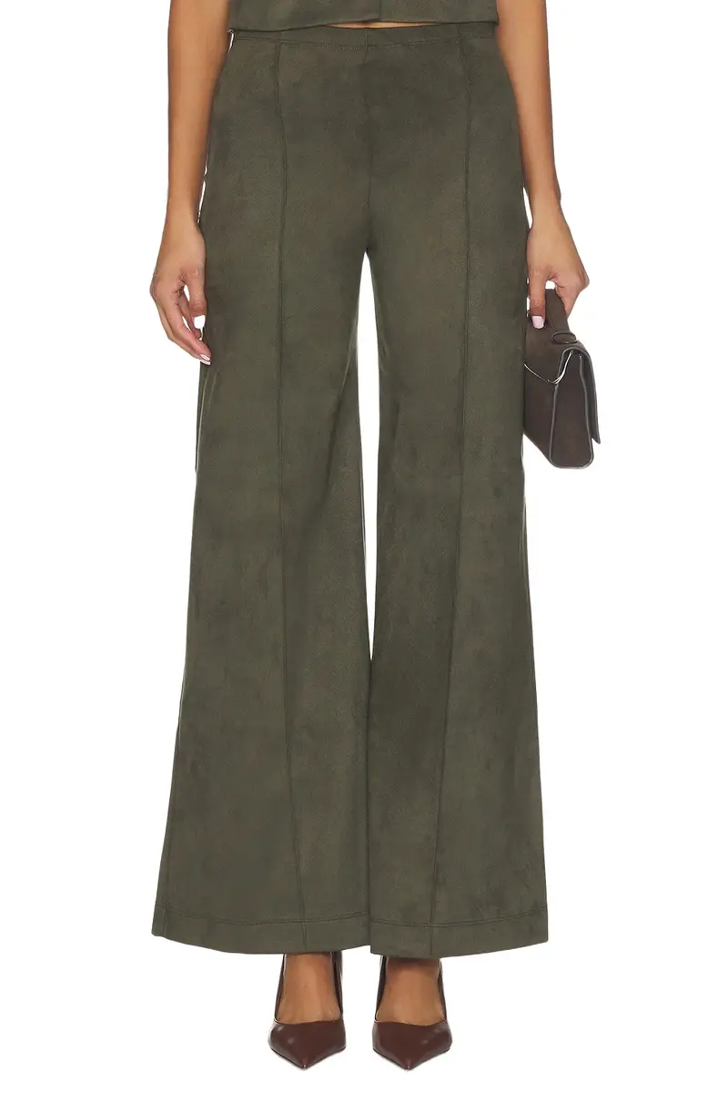 Ripley Rader Suede Standard Wide Leg Pant