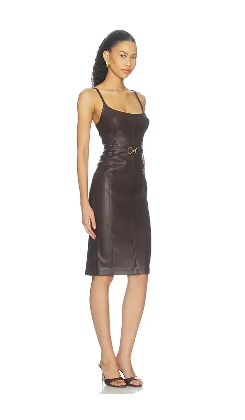 L'Agence Halia Buckle Midi Dress | Thumbnail 2 L'Agence Halia Buckle Midi Dress | Thumbnail 2