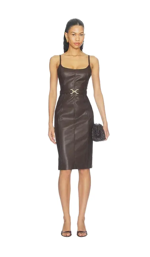 Halia Buckle Midi Dress