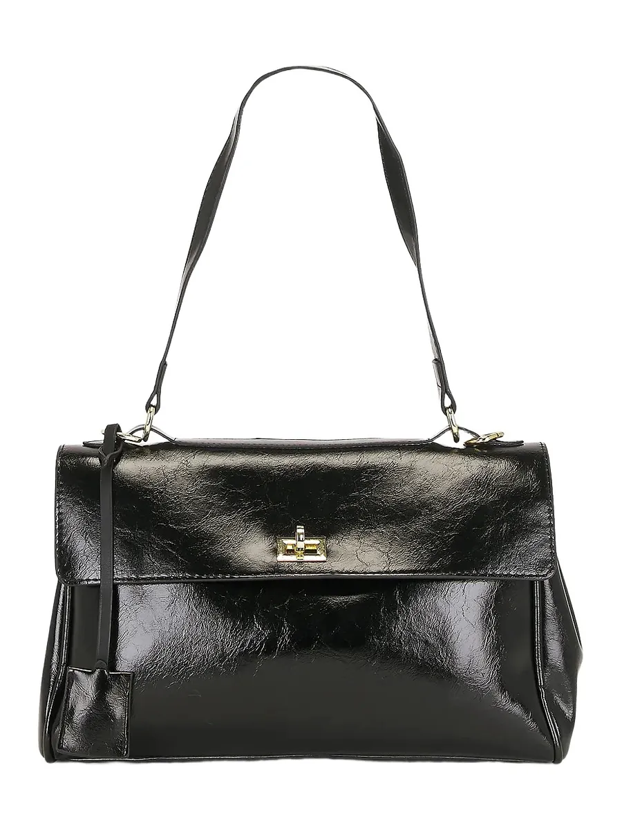 Faux Leather Shoulder Bag Faux Leather Shoulder Bag