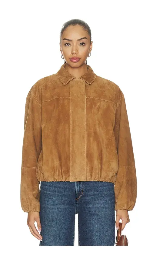 Joe's Jeans The Bella Suede Bomber Jacket