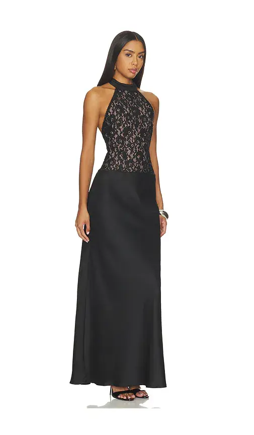 Runaway The Label Senna Halter Open Back Maxi Dress | Thumbnail 2 Runaway The Label Senna Halter Open Back Maxi Dress | Thumbnail 2