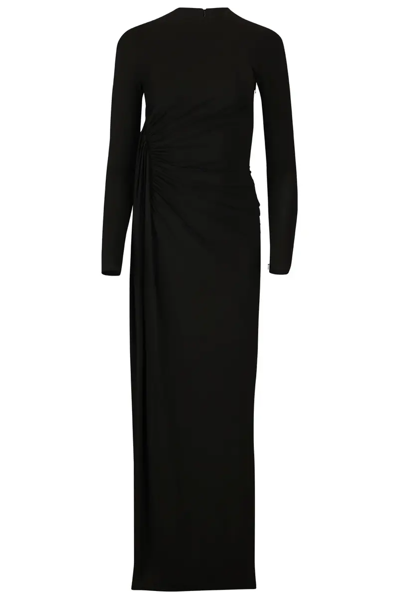 Long Sleeve Draped Gown Long Sleeve Draped Gown