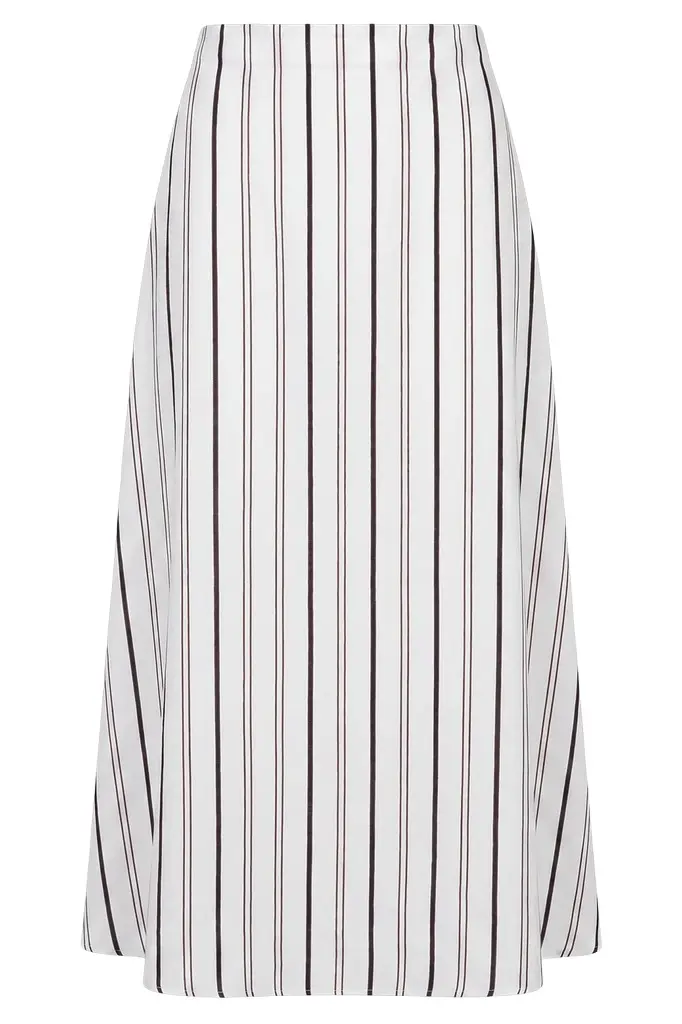 TWP The A-Line Skirt - White Multi