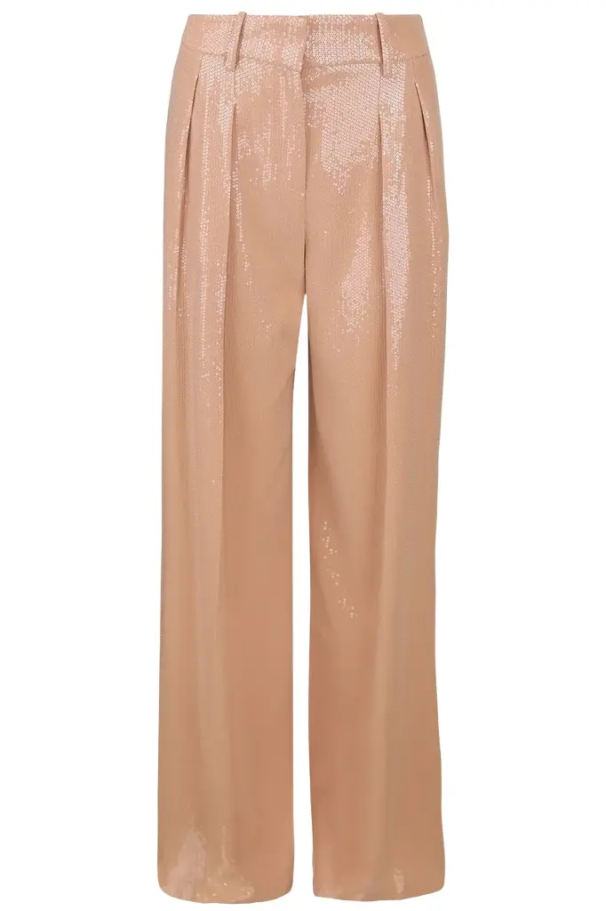 Michael Kors Collection Sequin Pleated Slouch Trouser