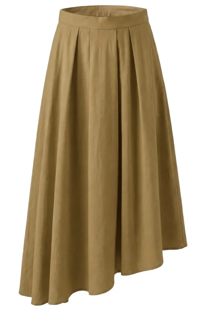 TWP Asymmetrical A-Line Skirt