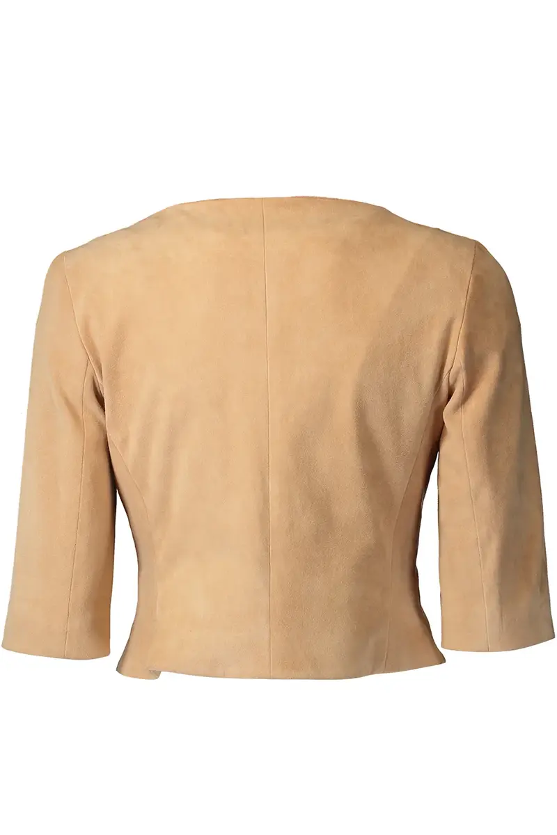 SUSAN BENDER Peplum Top - Cashew | Thumbnail 2 SUSAN BENDER Peplum Top - Cashew | Thumbnail 2