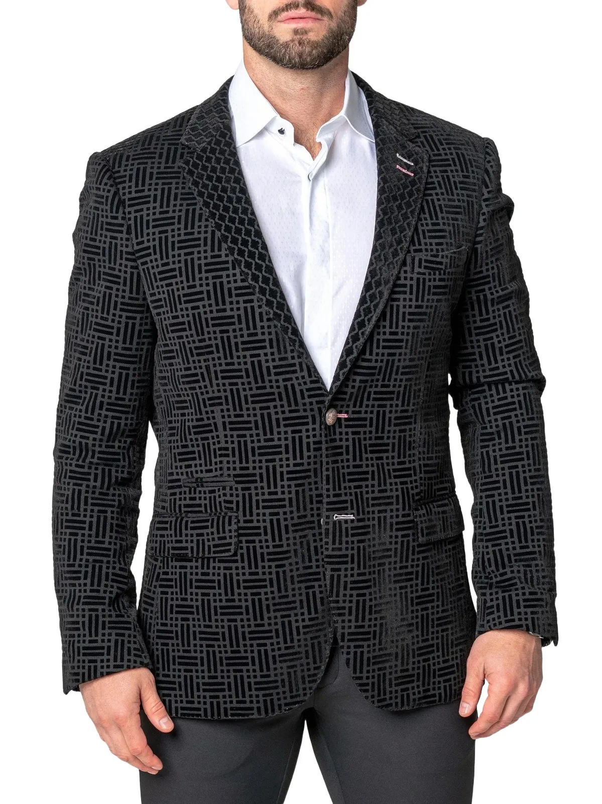 Maceoo Men's Blazer Socrates Shw