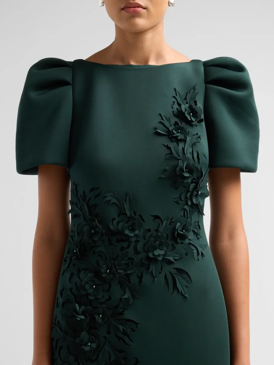 BADGLEY MISCHKA Women's Floral Laser-Cut Embroidery Cocktail Dress | Thumbnail 5 BADGLEY MISCHKA Women's Floral Laser-Cut Embroidery Cocktail Dress | Thumbnail 5