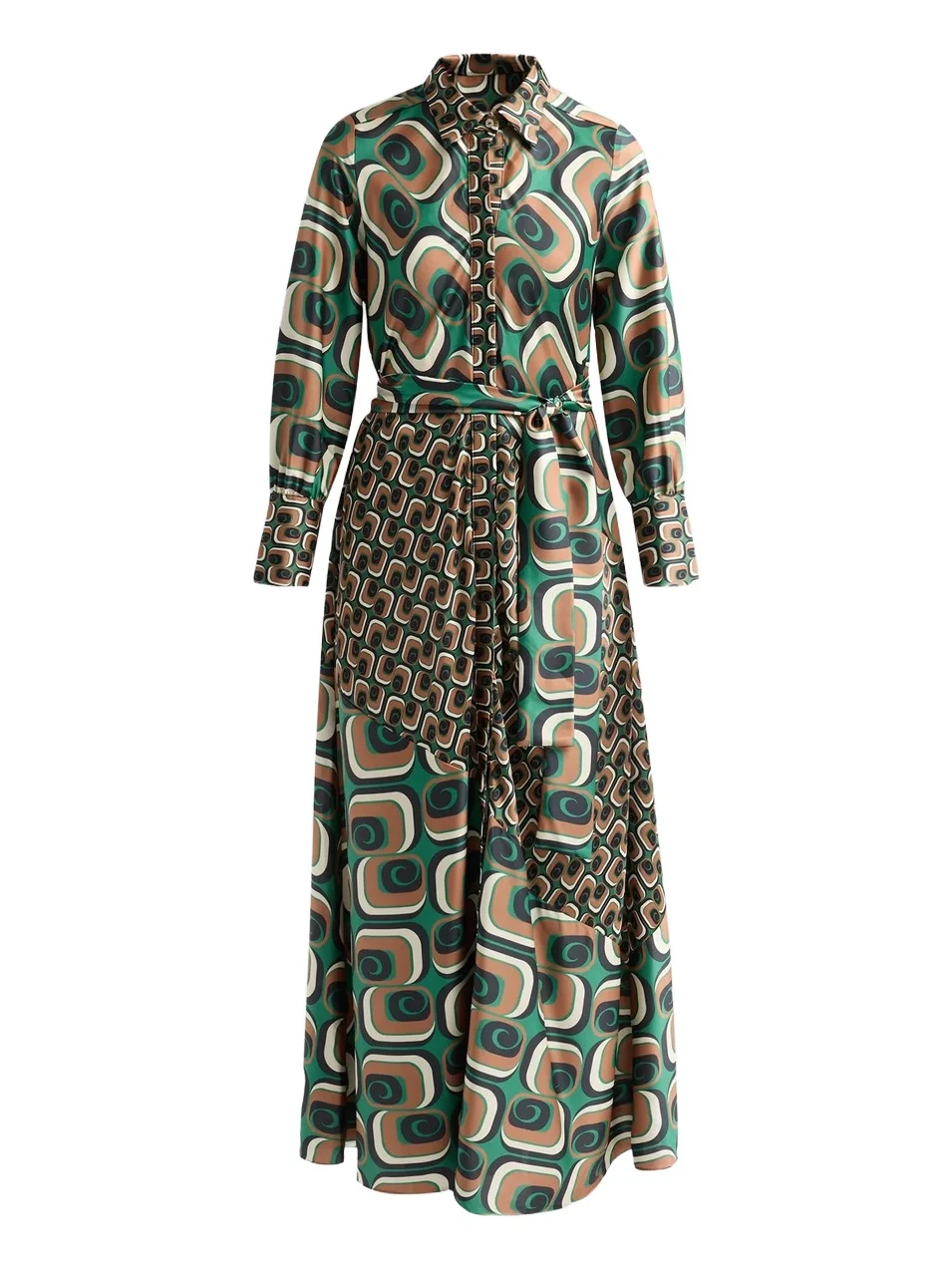 Women's Stevie Printed Tie-Waist A-Line Midi Dress Women's Stevie Printed Tie-Waist A-Line Midi Dress