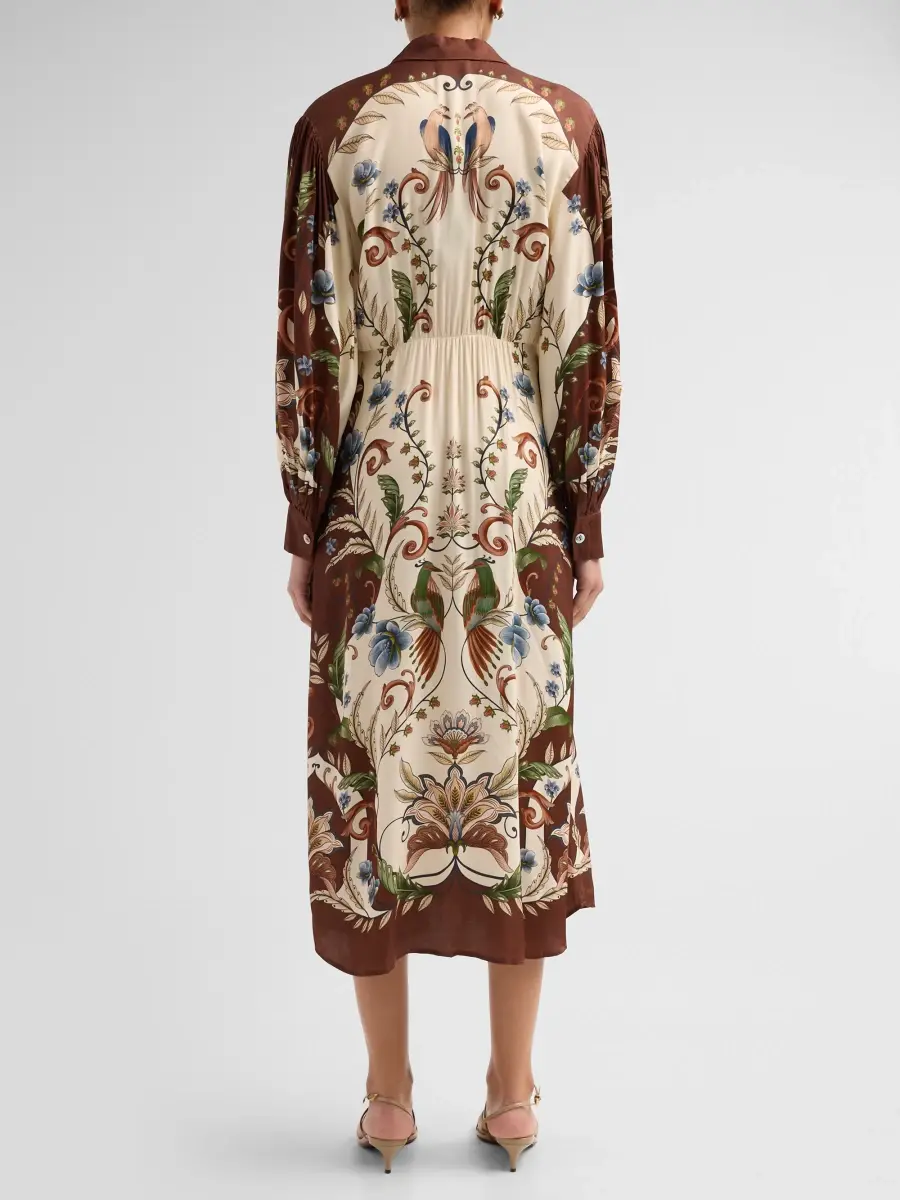 Farm Rio Women's Millena Midi Shirtdress | Thumbnail 3 Farm Rio Women's Millena Midi Shirtdress | Thumbnail 3