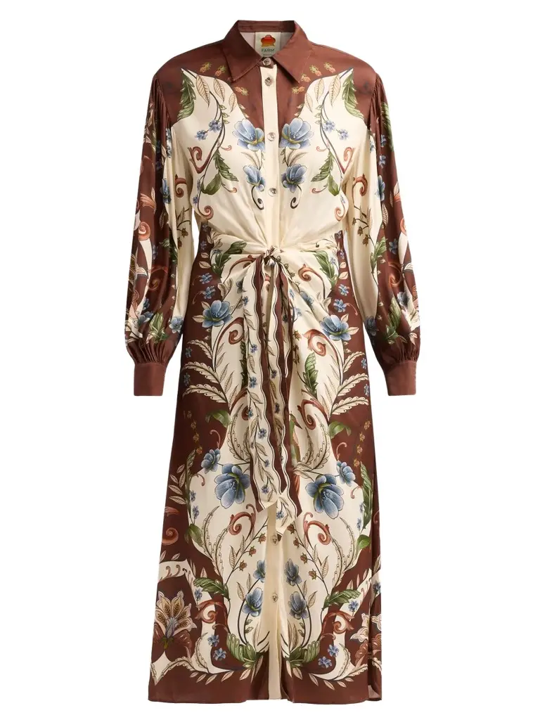 Farm Rio Women's Millena Midi Shirtdress