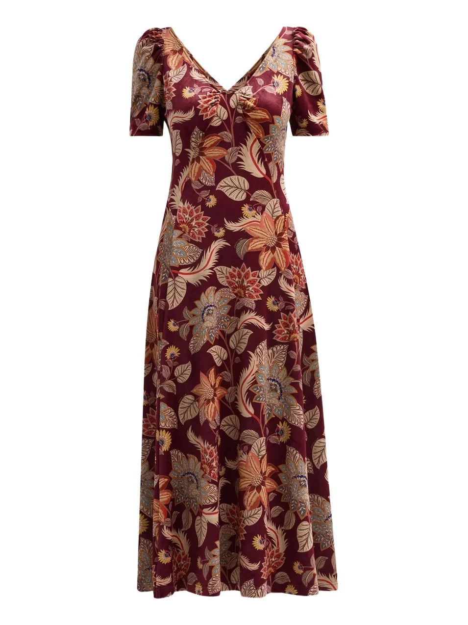 Women's Delhi Floral Velvet A-Line Dress Women's Delhi Floral Velvet A-Line Dress