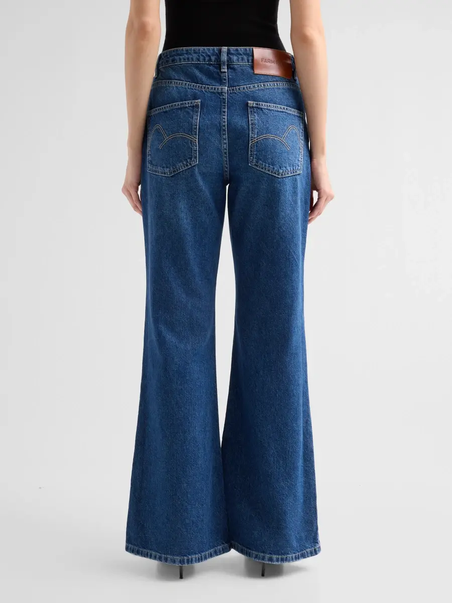 Farm Rio Women's Embellished Flared Jeans | Thumbnail 3 Farm Rio Women's Embellished Flared Jeans | Thumbnail 3