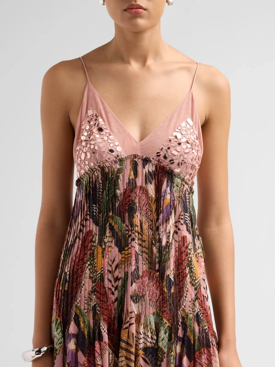 Farm Rio Women's Embellished Bird Print Dress | Thumbnail 5 Farm Rio Women's Embellished Bird Print Dress | Thumbnail 5
