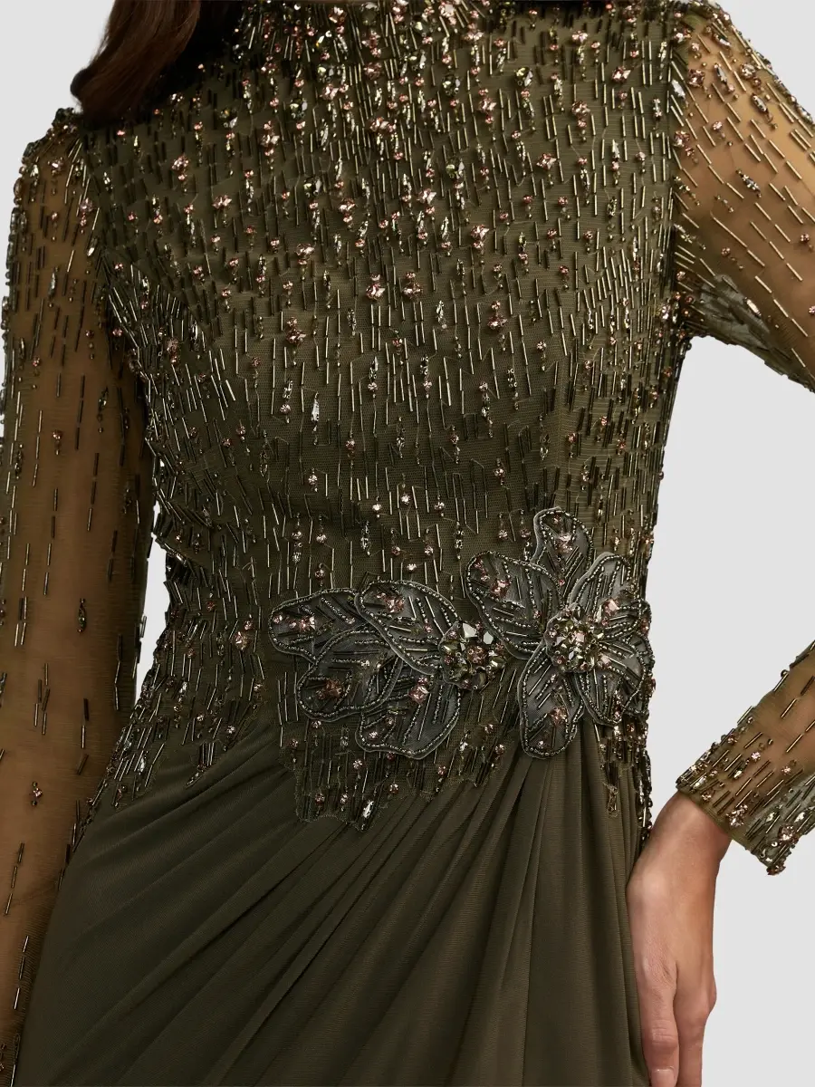 Mac Duggal Women's Embellished Jersey Column Gown | Thumbnail 5