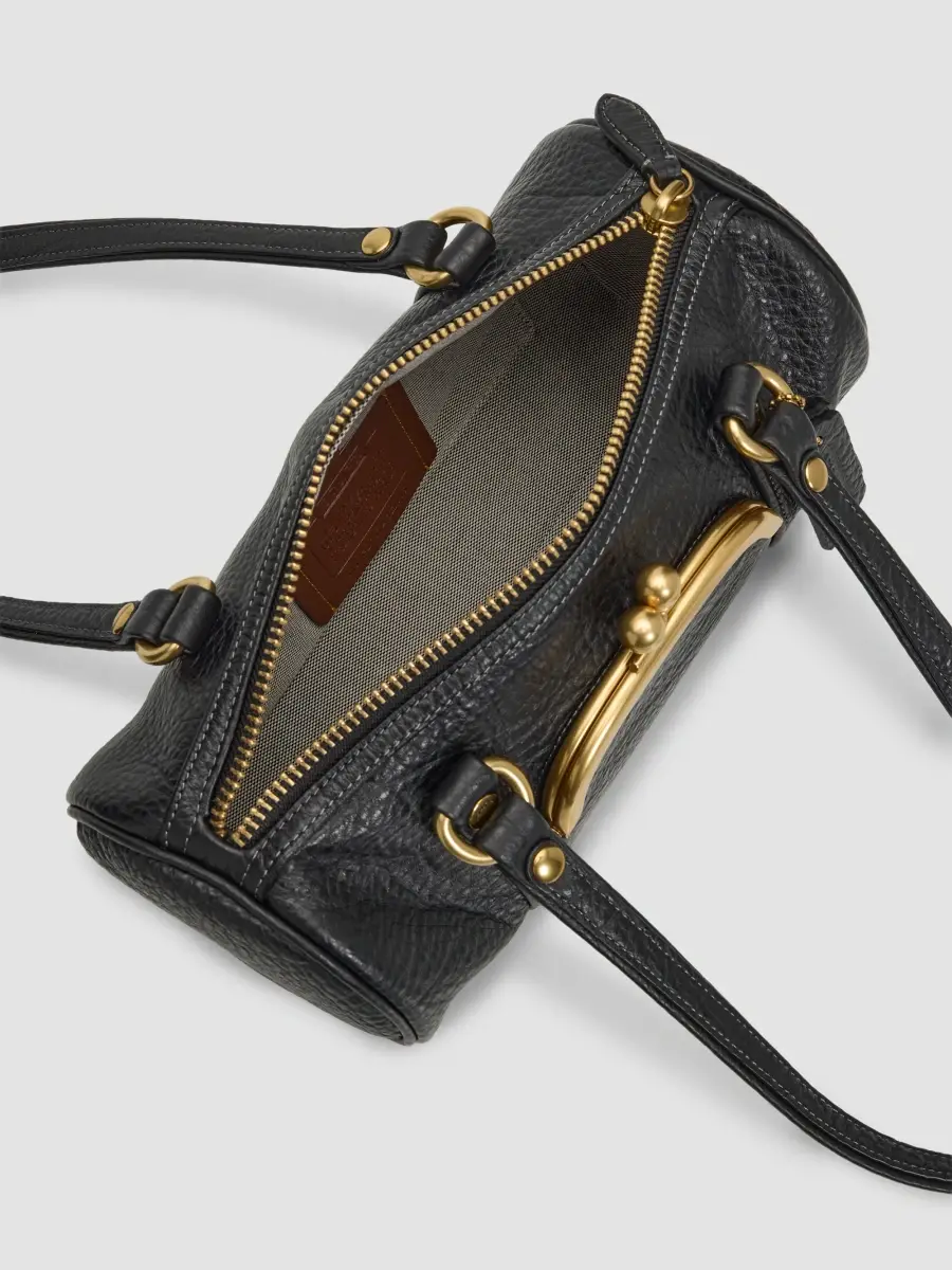Coach Women's Originals Medium Kisslock Pebble Leather Barrel Bag 28 | Thumbnail 4 Coach Women's Originals Medium Kisslock Pebble Leather Barrel Bag 28 | Thumbnail 4