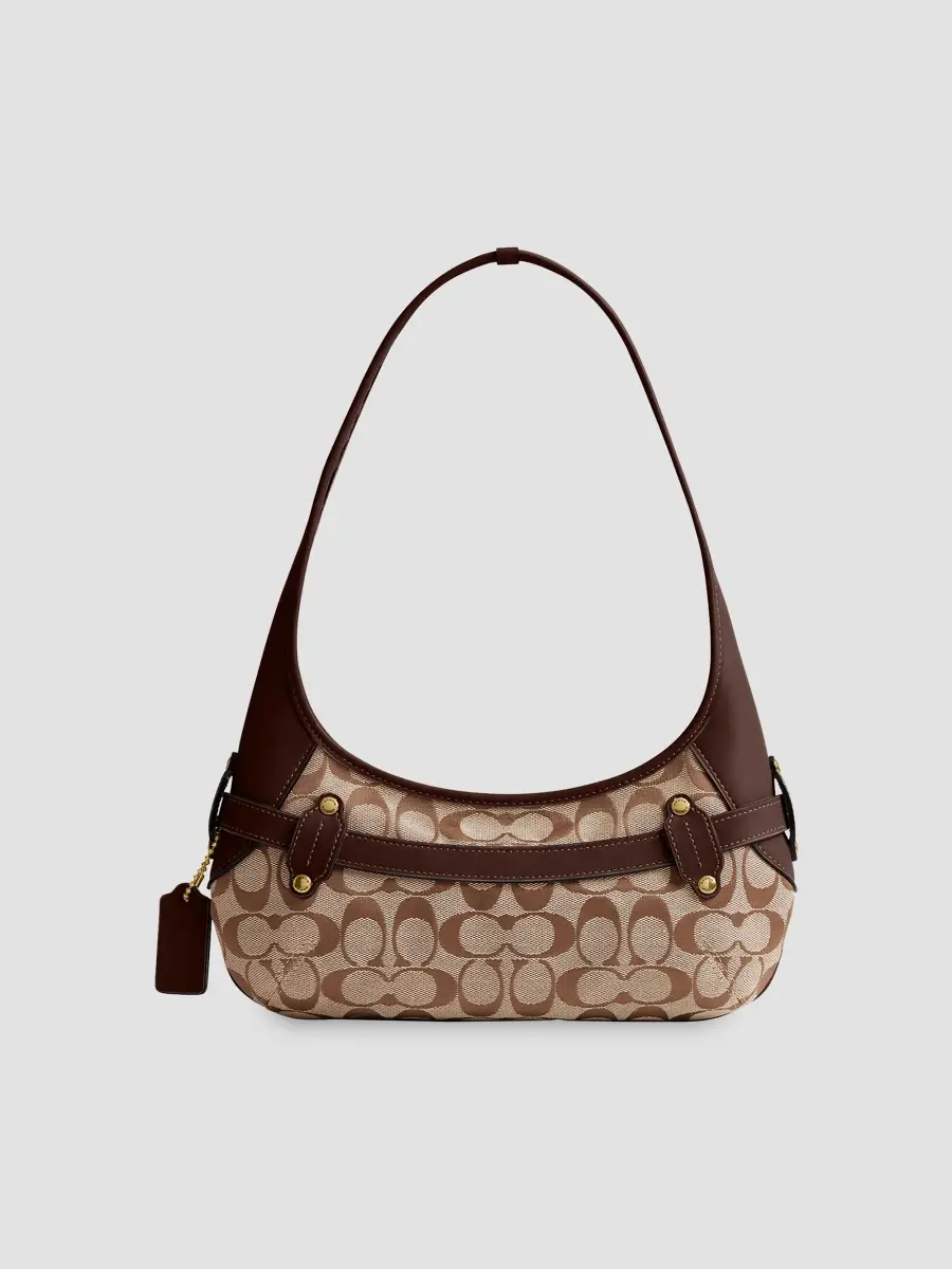 Coach Women's Ergo Belted Monogram Canvas Shoulder Bag 26 | Thumbnail 4 Coach Women's Ergo Belted Monogram Canvas Shoulder Bag 26 | Thumbnail 4