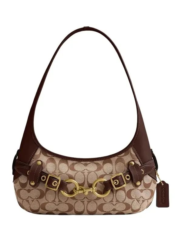 Women's Ergo Belted Monogram Canvas Shoulder Bag 26